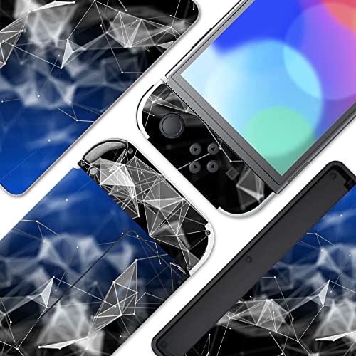 【送料無料】PlayVital Switch OLEDモデルに対応用フルセット保護ステッカーシール、Switch OLEDコンソール＆ジョイコン＆ドック＆グリップに対応用カスタムビニールステッカースキンシール