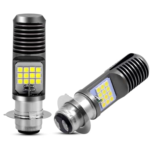 【送料無料】Aoling P15D LEDヘッドライト バイク用、P15D-25-1、PH7 ホワイト＆イエロー2色配光 無極..