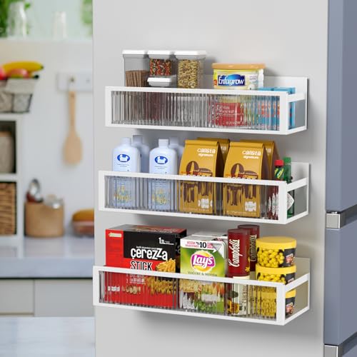 【送料無料】LENSKINS 調味料ラック 穴開け不要 3個入り 貼り式 キッチン収納 スパイスラック 調味料入..