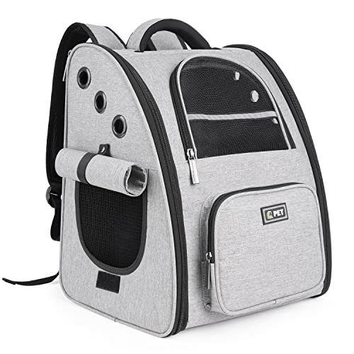 【送料無料】Tresbro ペット 犬 猫 リュック 拡張可能な カーテン付きのキャリー ペットキャ ...