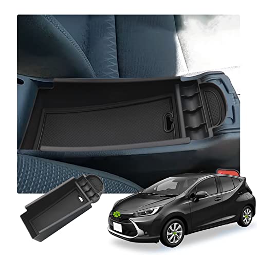 【送料無料】【RUIYA】コンソールボックス 小物入れトレイ カムリ70 コンソールトレイ 車種専用 車内収納ボックス 内装パーツ アームレストボックス ラバーマット付き