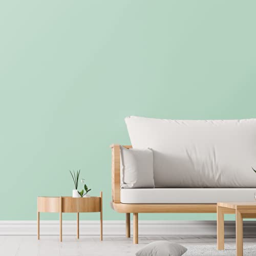 【送料無料】VEELIKE 壁紙シール ミントグリーン リメイクシート 無地 つや消し はがせる壁紙クロス ウ..