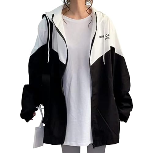 【送料無料】LIYURLTA ブルゾン ジャンパー レディース ジャケット パーカー 切り替え アウトドア ジッパー ナイロン コート 原宿系 ストリート系 春...