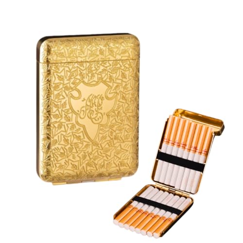 【送料無料】Tropchou タバコケース シガレットケース 両面収納 スリム 3オープン 防水 レトロ メタル ..