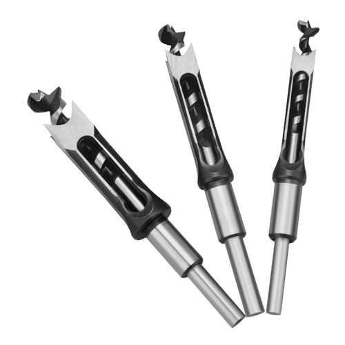 【送料無料】角穴ドリル ほぞ穴チゼル ドリル刃 （角のみ) 高硬度 木工 ドリルビット 木工用角穴ドリル..