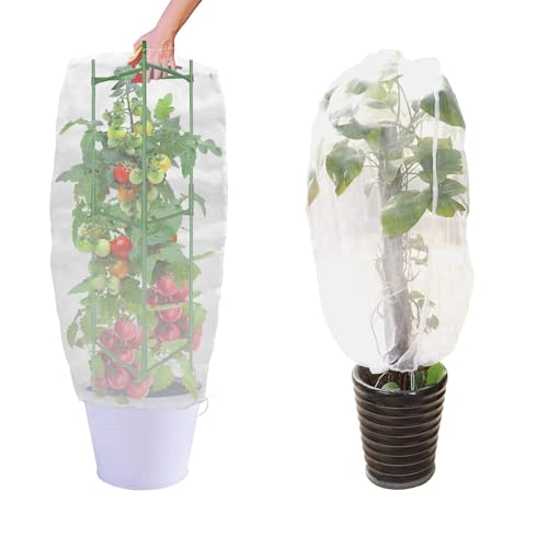 【送料無料】KUENZ 防虫ネット 2枚セット ガーデニングネット 透明 通気性 植木鉢・菜園・花壇用 | 防..