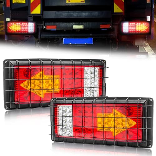 【送料無料】LEDトラックテールライト 5つの機能ターンシグナル/リバース/ランニングライト/ブレーキストップライト、トレーラー、トラクター、ピックアップ