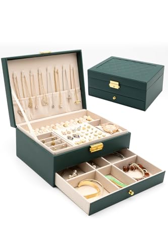 【送料無料】[MNOA.] アクセサリー ジュエリー ケース ボックス 2段式 ジュエリー収納 宝石箱 指輪ボッ..