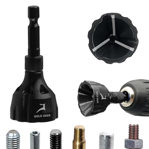 【送料無料】GOLD DEER バリ取り外面取り工具 バリ取り外面取りツール 高速六角シャンク バリ取りドリ..