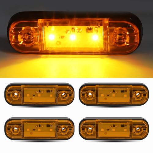 【送料無料】LED サイドマーカーライト 3-LED トラックポジションランプ 12V 24V 防水 汎用