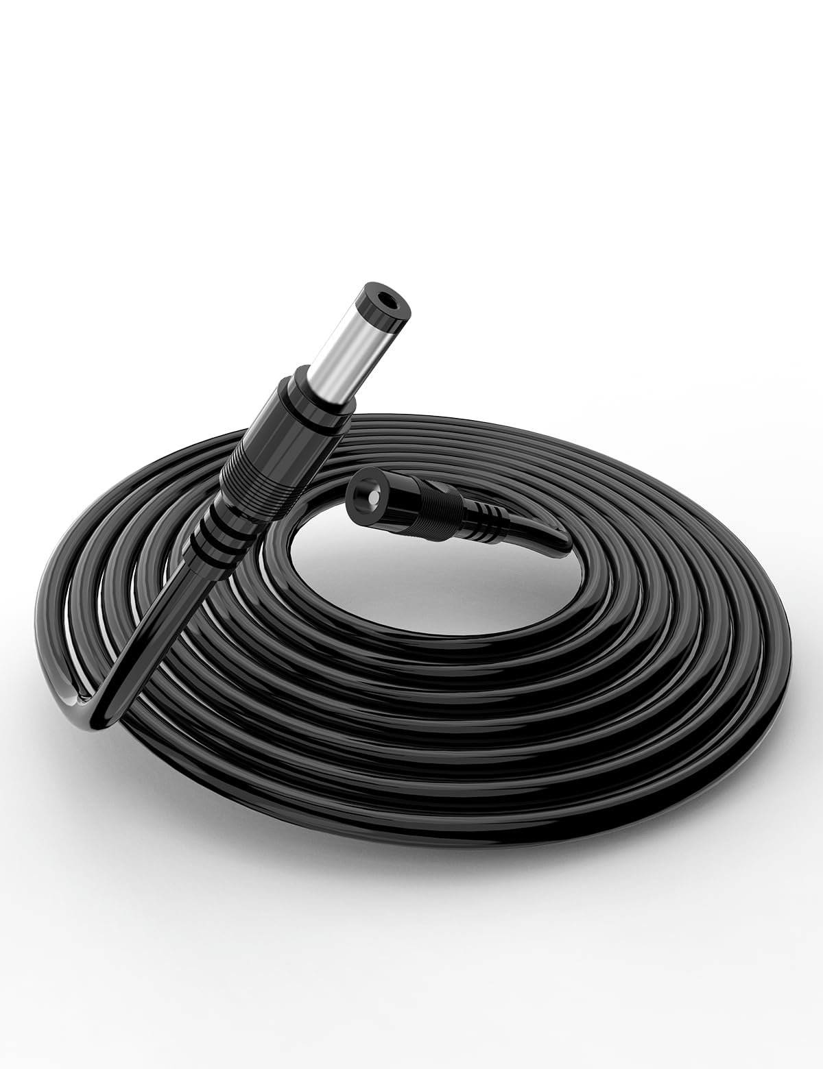 【送料無料】DC延長ケーブル DC/AC電源延長ケーブル DCプラグ LEDテープライト ビデオ カメラ 監視カメラ用の電源アダプターケーブル DCアダプター延長コード 外径5.5mm内径2.1mm 色：Black、サイズ：10m