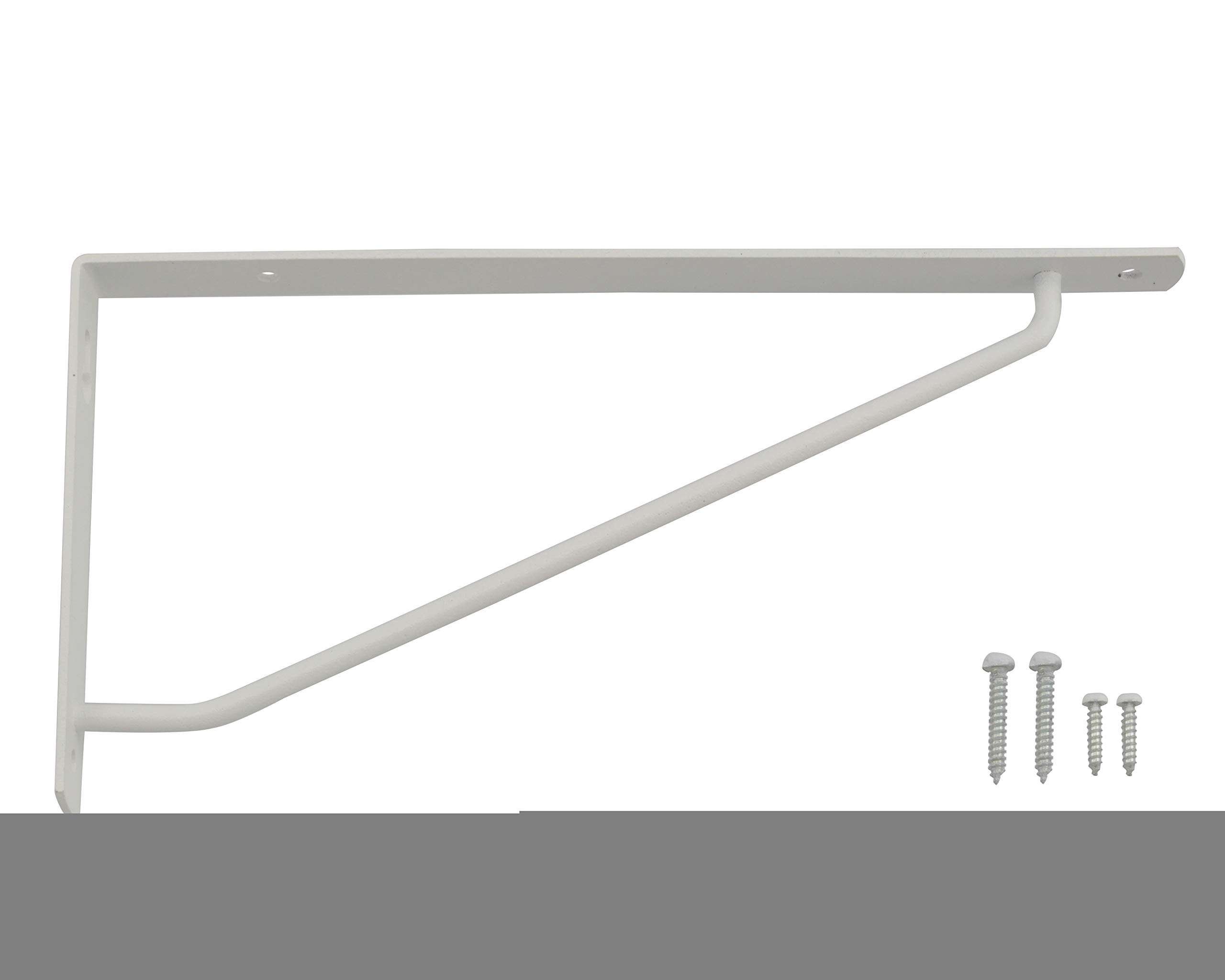 【送料無料】カラースレンダー棚受 色：ホワイト、サイズ：210x105mm