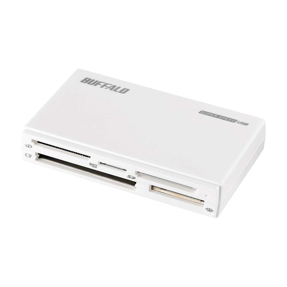 【送料無料】BUFFALO USB3.0 マルチカードリーダー ハイエンドモデル BSCR508U3シリーズ 色：ホワイト