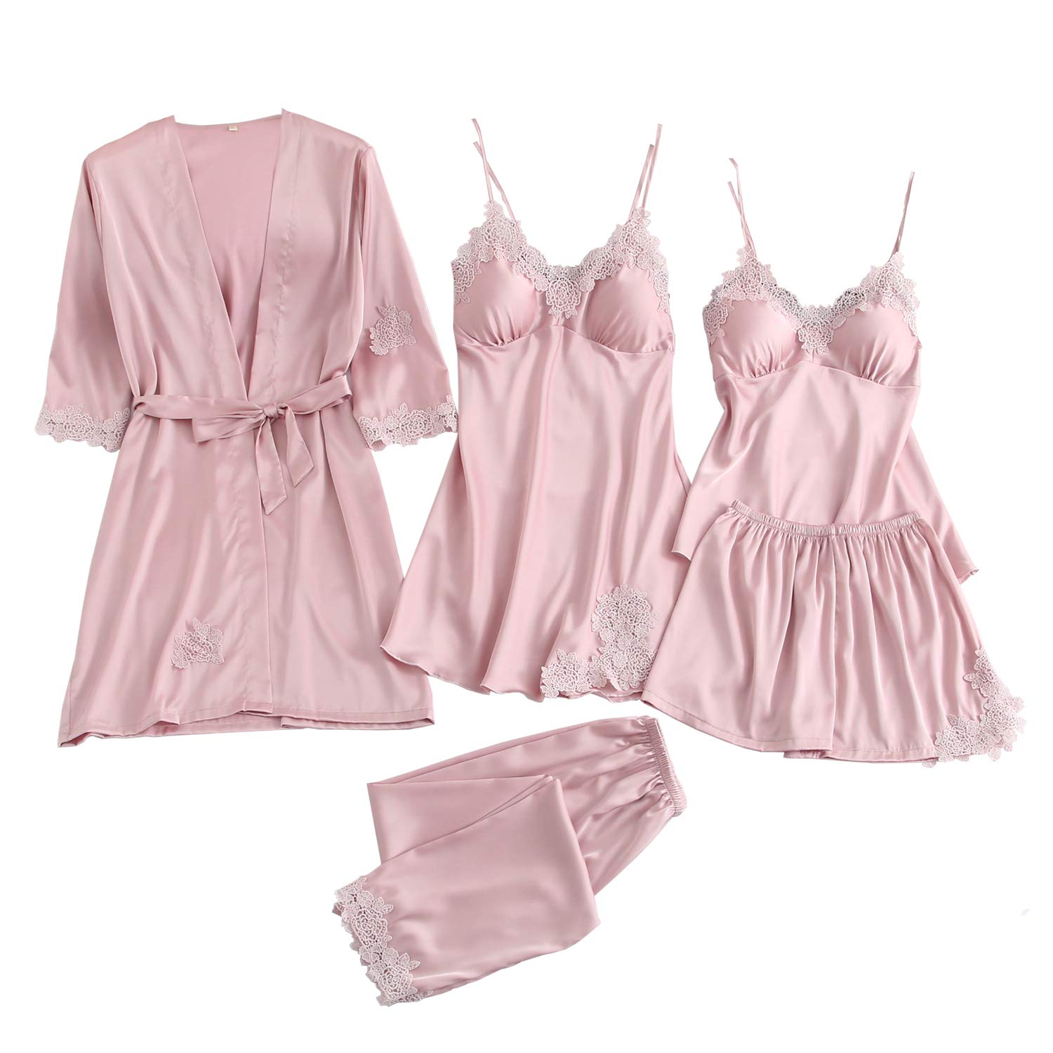 【送料無料】(ミニザル)MiniZaru サテン パジャマ セクシー 寝巻き 部屋着 ルームウェア レディース セ..