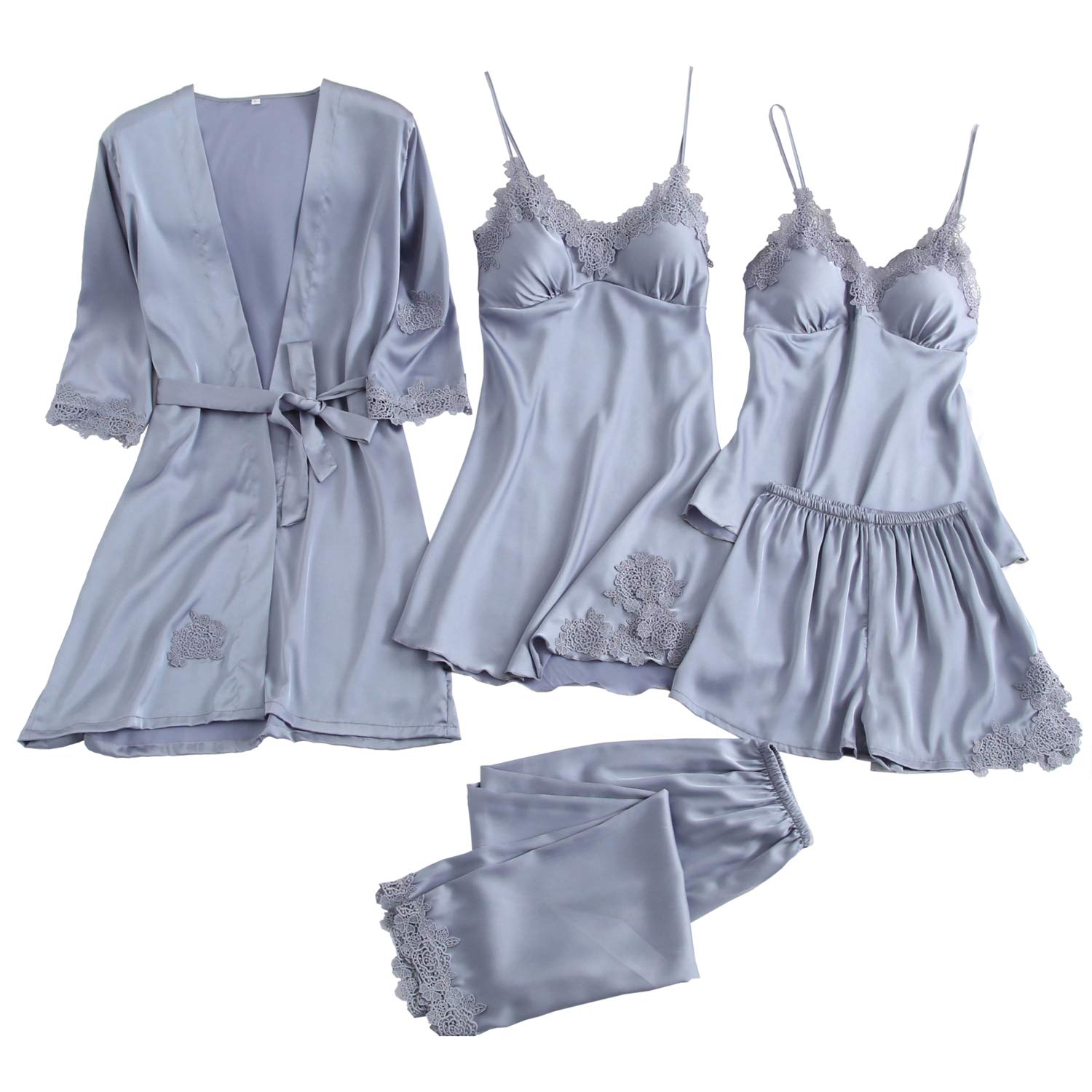 【送料無料】(ミニザル)MiniZaru サテン パジャマ セクシー 寝巻き 部屋着 ルームウェア レディース セ..