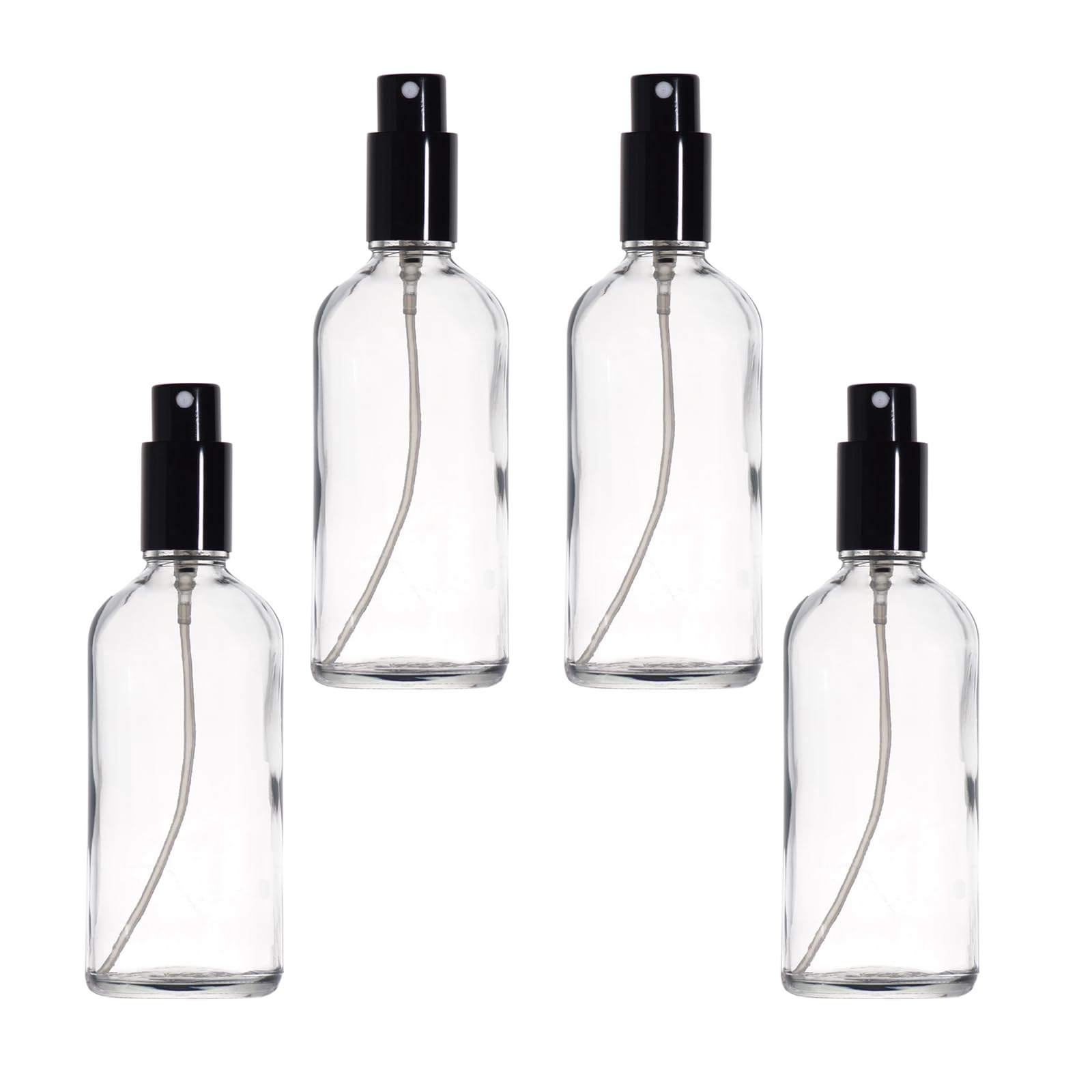 【送料無料】Yizhao 遮光スプレーボトル 30ML透明、ガラス霧吹き、遮光瓶 蓄圧式のスプレーボトル（硝..
