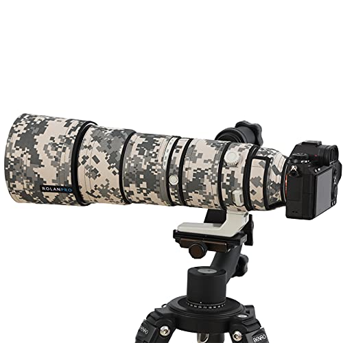 【送料無料】ROLANPRO 防水レンズカバー カモフラージュ レインカバー Sony FE 200-600mm F5.6-6.3 G OSS レンズ保護ケース 銃 衣類 色：#UCP デジタル防水
