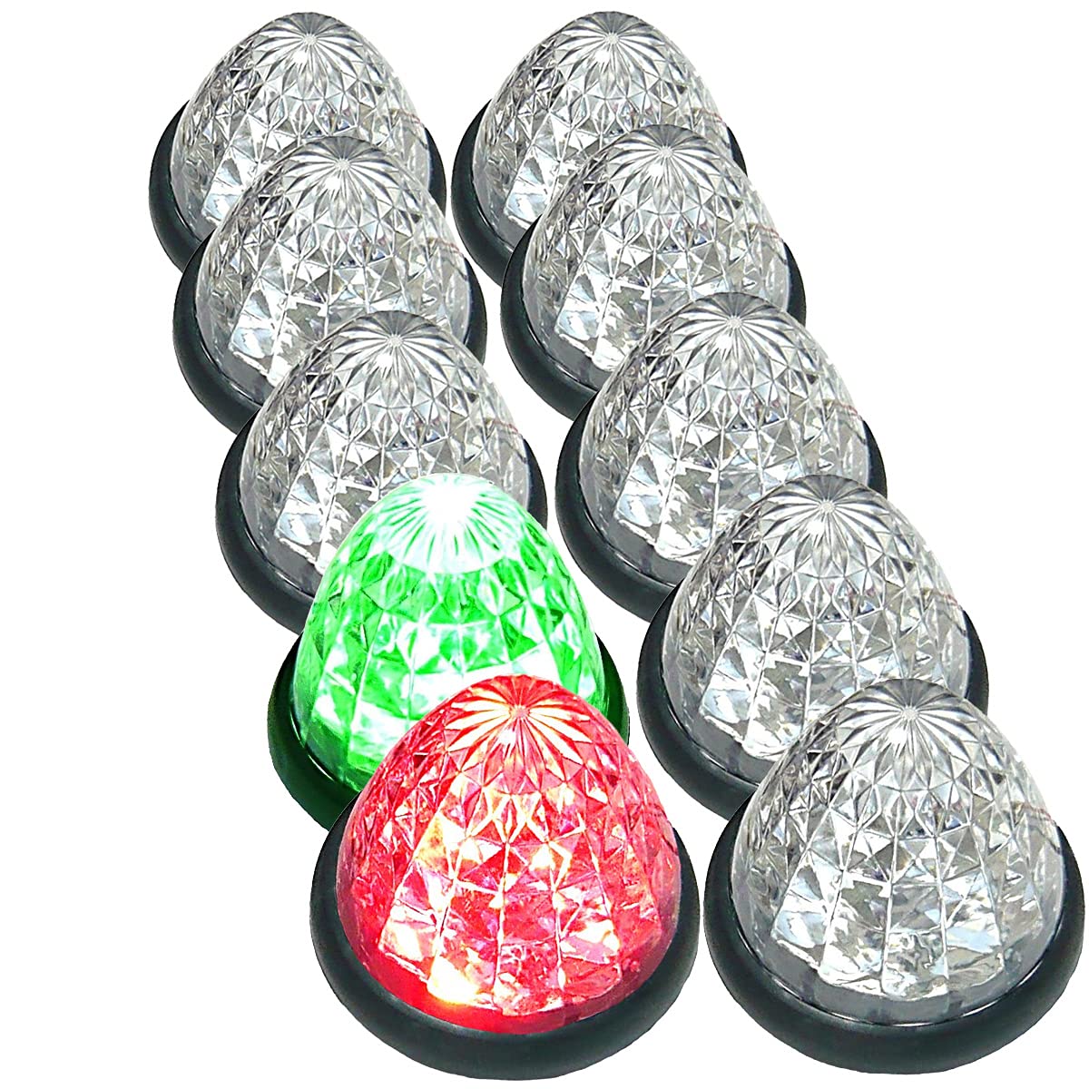 ������̵���ۡ�Customize�ۥȥ�å��� �ޡ��������� ������ �ޡ����� 16LED 24V�� ɸ�� ���� ���� 10�� ���å� �֥롼/��������/�֥�...