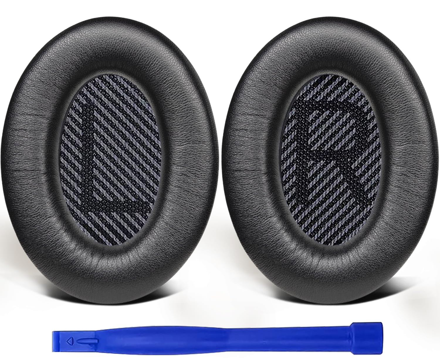 【送料無料】SoloWIT イヤーパッド イヤークッション 交換用 Bose QuietComfort 35 & 35ii(QC35 & QC35ii)に対応 ヘッドフォンに適用 ヘッドホンパッド 遮音 ソフトレザー 色：明るいブラック