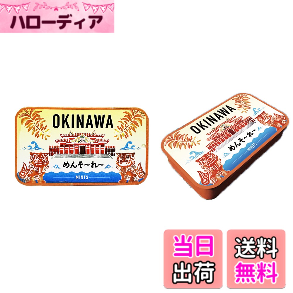 【送料無料】ミントタブレット缶 OKINAWAミント缶