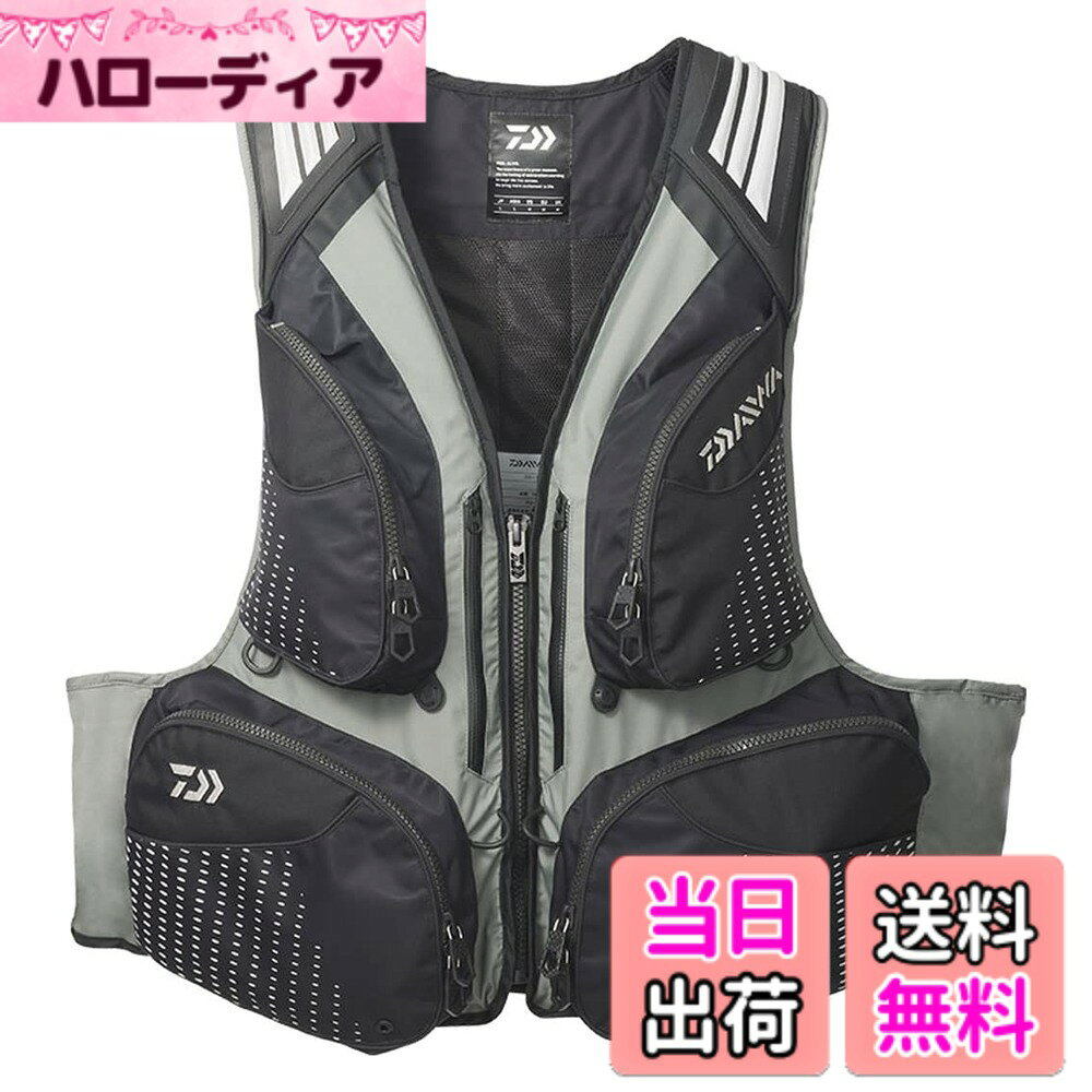 【送料無料】ダイワ(DAIWA) 磯用フローティングベスト DF-3623 ブラック/レッド/グレー M/L/LL/2XL 各種 (2023年モデル) 色：グレー、サイズ：XL