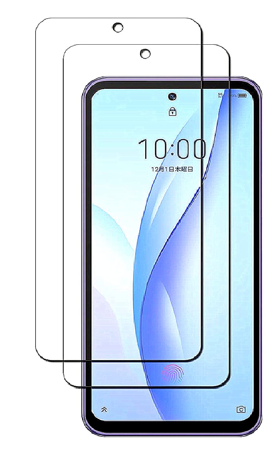 【送料無料】【2枚セット】Google Pixel 3A 強化ガラスフィルム 液晶保護 画面保護 ガラスカバー 日本素材製 極薄0.33mm 高透過率 耐指紋 撥油性 2.5D ラウンドエッジ加工 硬度9H 自動吸着【透明】スクリーン プロテクター スマートフォン用 サイズ：ZTE Libero 5G III