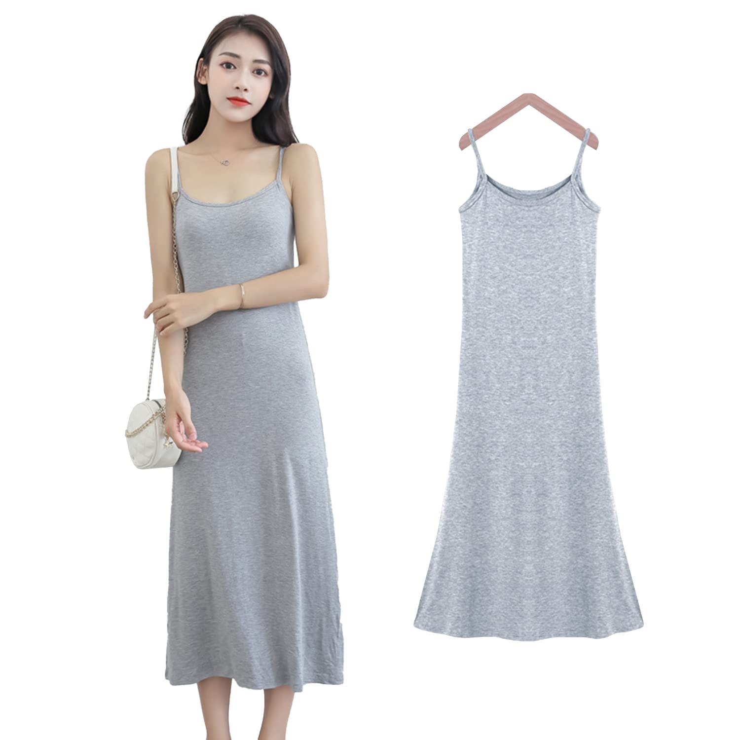 【送料無料】[Trnvco] ペチコート レディース スリップ キャミワンピース モダール ルームウェア下着 ..