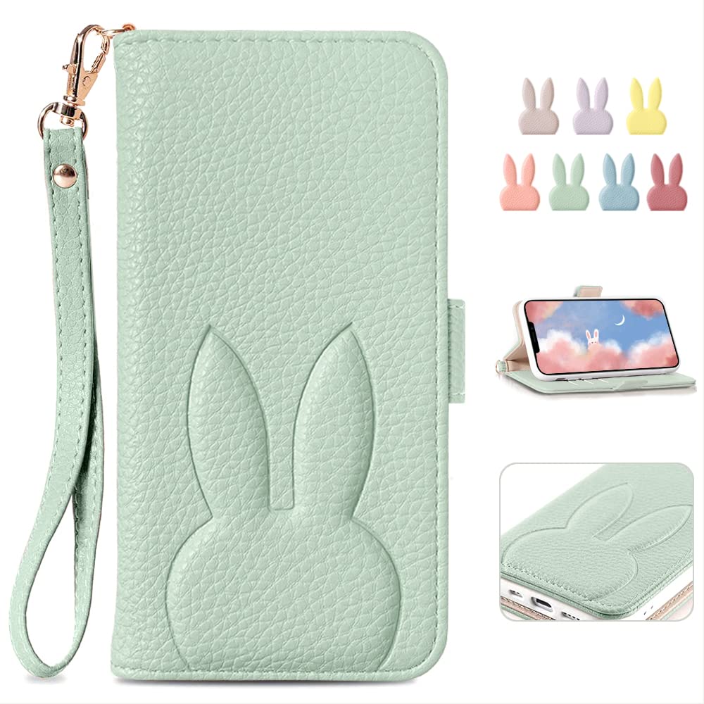 【送料無料】MAGICASE FOR 手帳 防塵 折り畳み式 色：グリーン、サイズ：iphone 12/12Pro