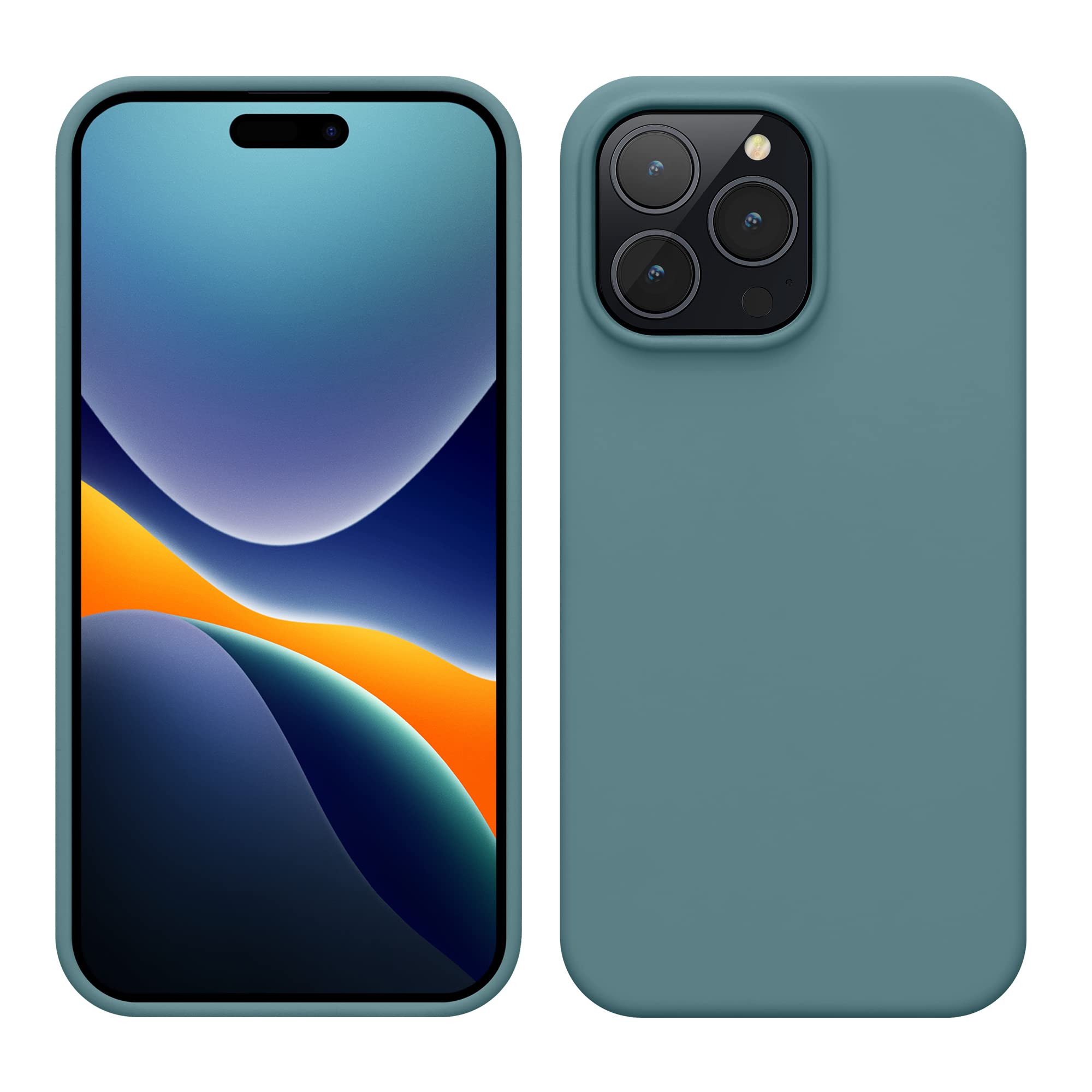 【送料無料】kwmobile スマホケース Apple iPhone 13対応 ケース - 極薄 TPU シリコン マイクロファイバー アンティークピンク 色：北極の夜、サイズ：iPhone 14 Pro Max