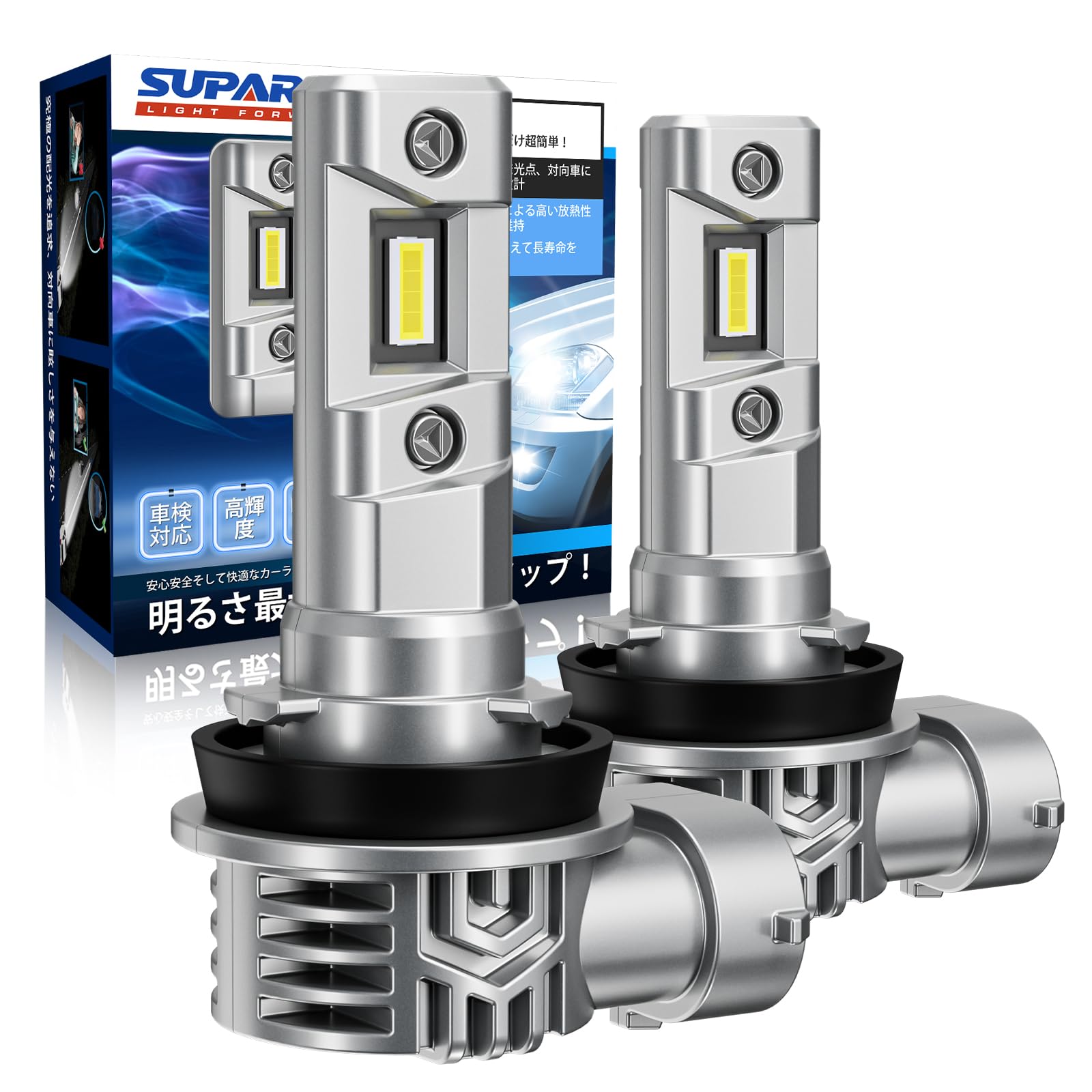 ������̵����SUPAREE LED �إåɥ饤�� CL1208 �����ۥ磻�ȡ���������H8/H11/H16