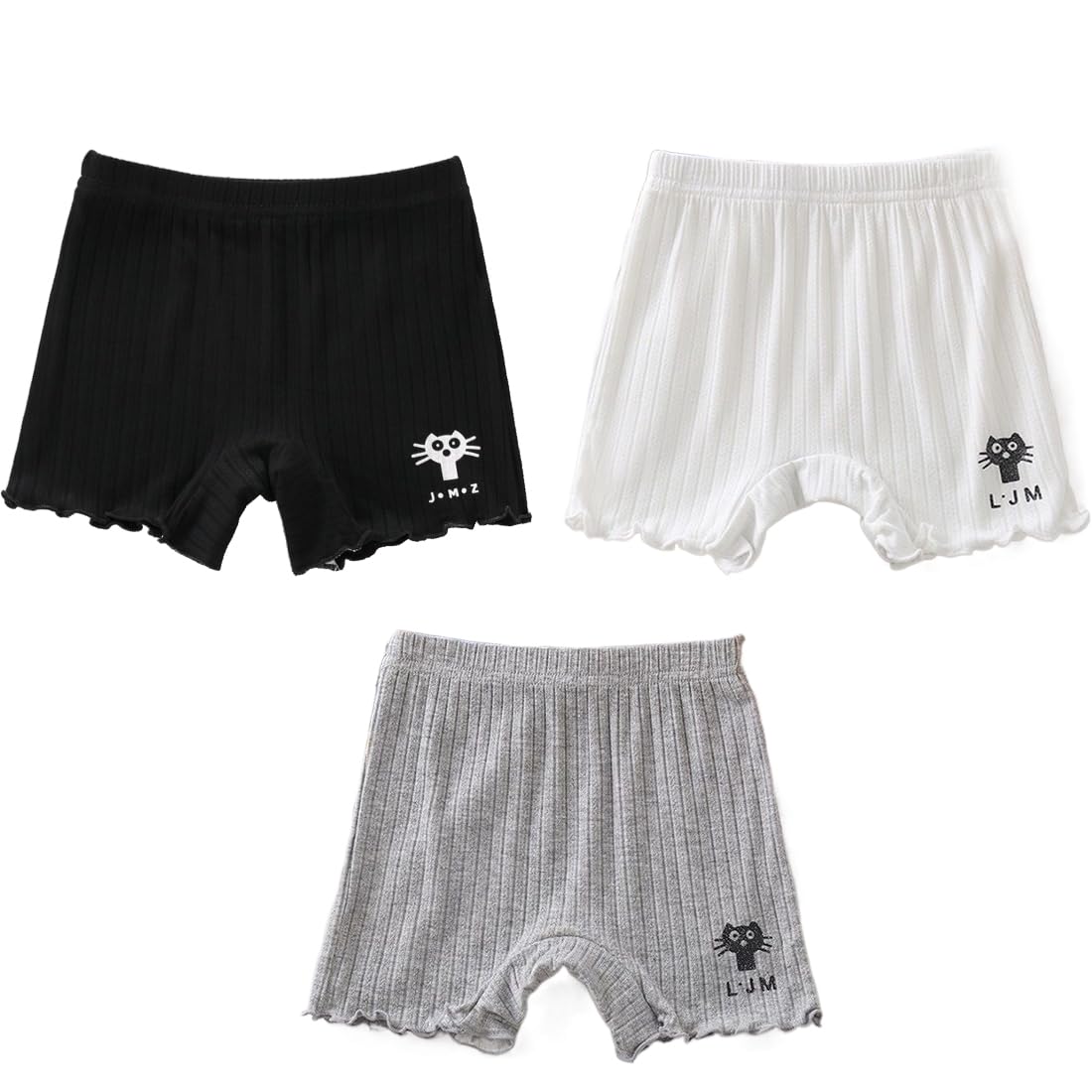 【送料無料】[HOLRAFAN] パンツ 3枚セット 女の子 キッズ 女児 着心地がいい 敏感肌優しく 通気 柔らかい 可愛い かわいい 下着 子供 ガールズ 短パン ジュニアショーツ 色：2-Aセット、サイズ：150