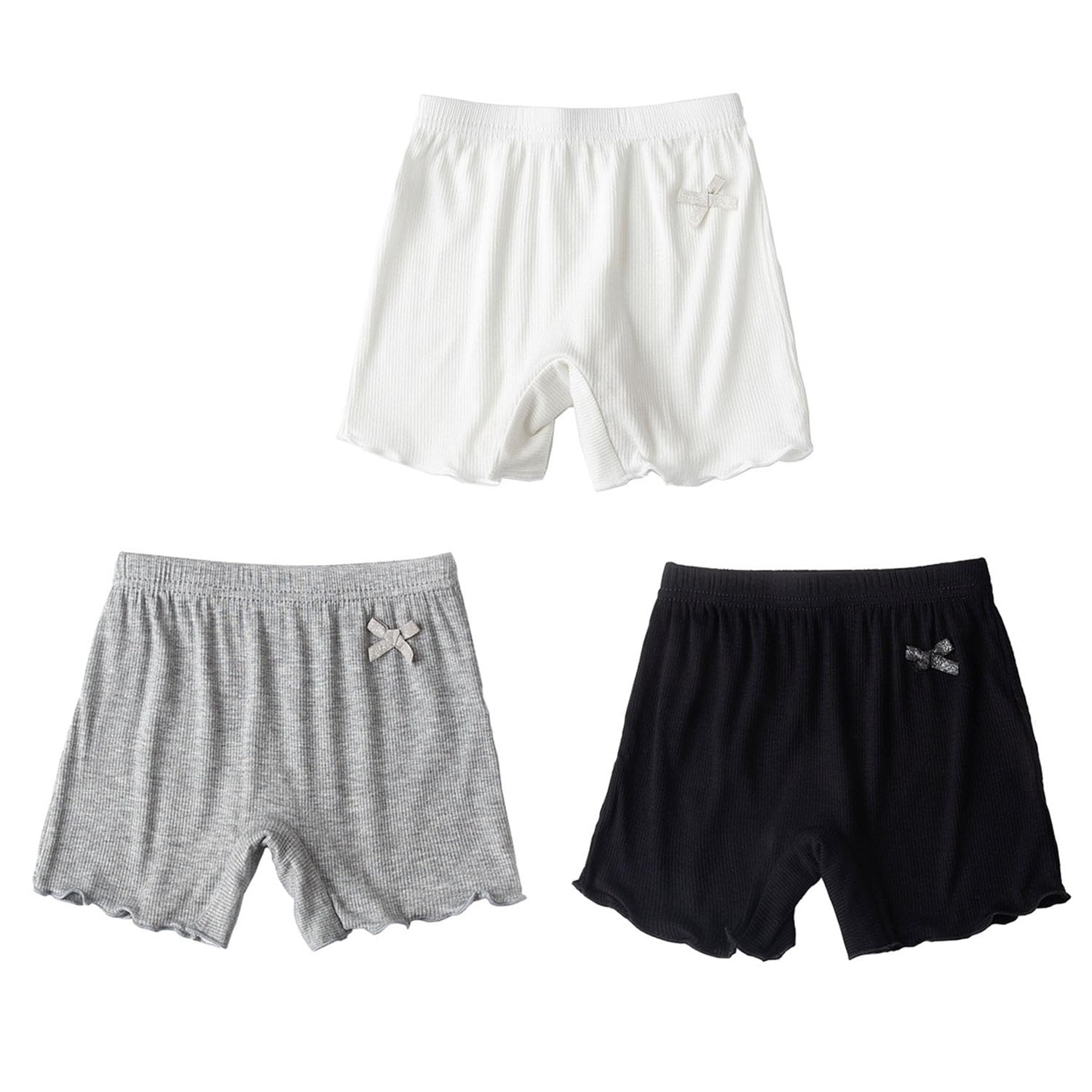 【送料無料】[HOLRAFAN] 女の子 パンツ 3枚セット ガールズ 女児 可愛い 敏感肌優しく 着心地がいい 柔らかい かわいい 通気 下着 子供 短パン キッズ ジュニアショーツ 色：Aセット、サイズ：130