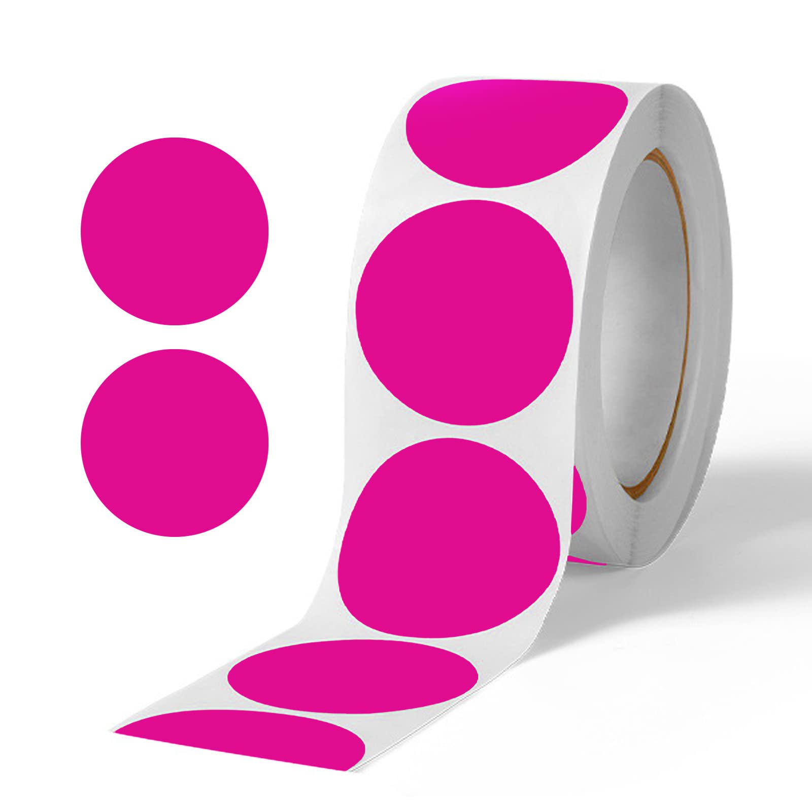 【送料無料】カラーラベル シール 丸型 円形シール ステッカー ロール 大容量 約500枚セット 丸シール ..