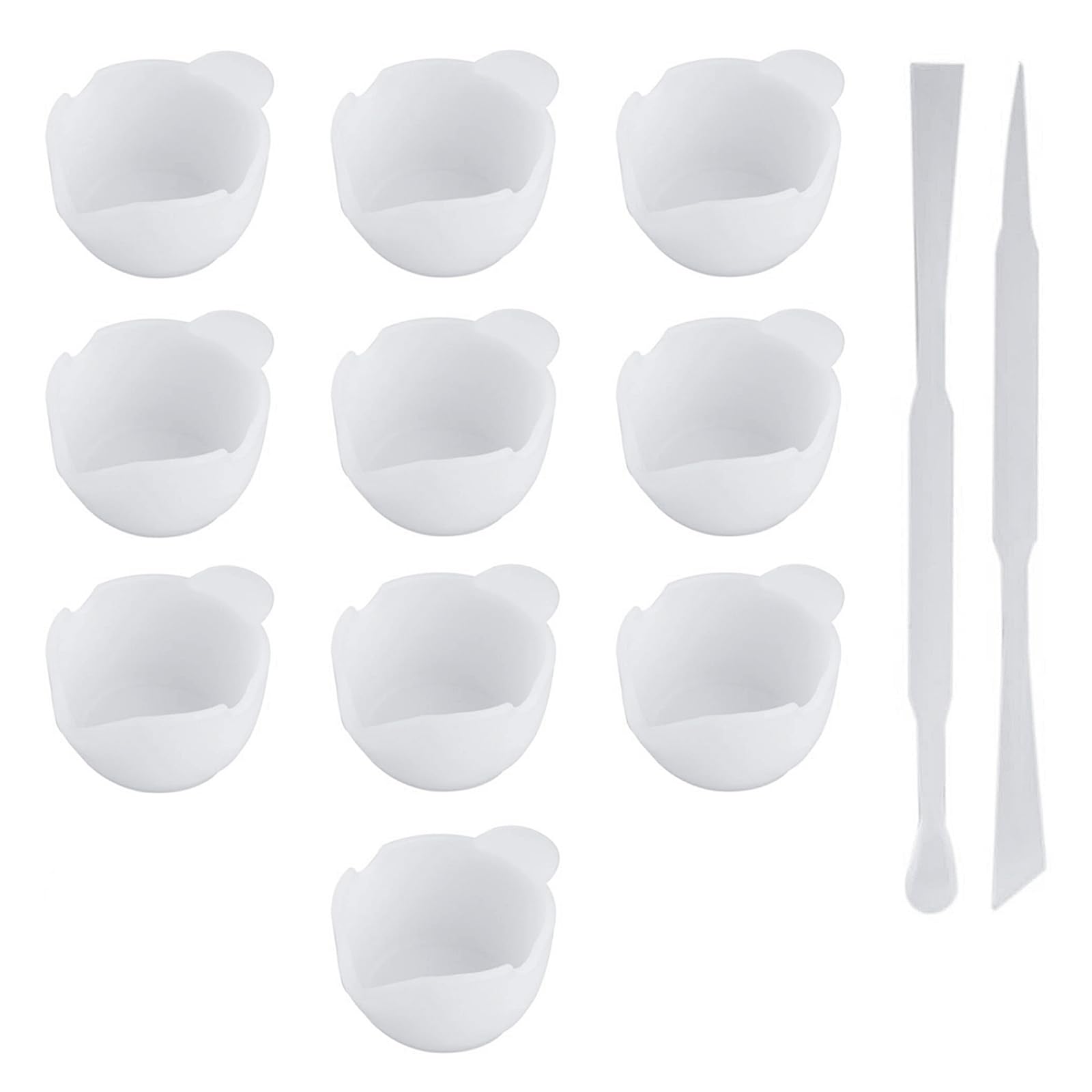 【送料無料】サムコス レジン道具 7点セット 調色パレット 5個 UVレジン用ツール 色：12点セット