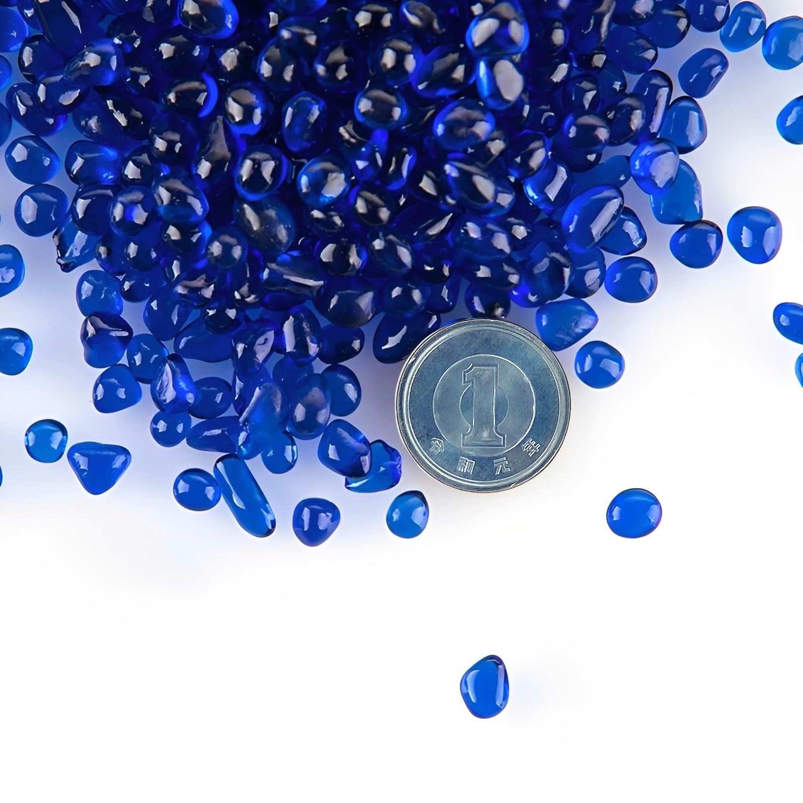 【送料無料】Charmoon アクアリウム 水槽 飾り石 6-8mm カラフル 彩り ガラス クリスタル 底砂 砂利 DI..