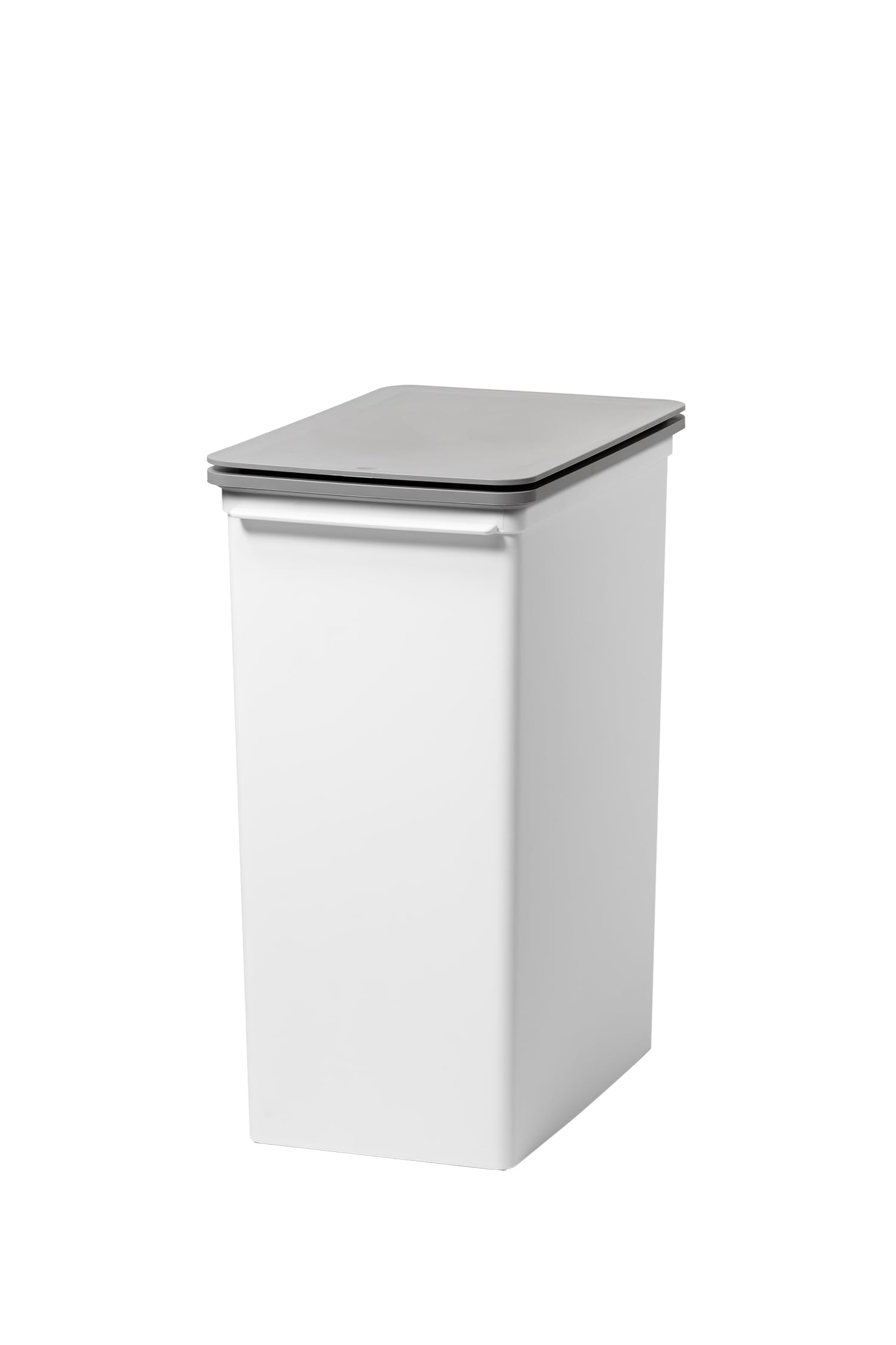 【送料無料】ライクイット(like-it) トラッシュビン フタ付きゴミ箱 分別対応 色：ホワイト、サイズ：タテ深型(25L)