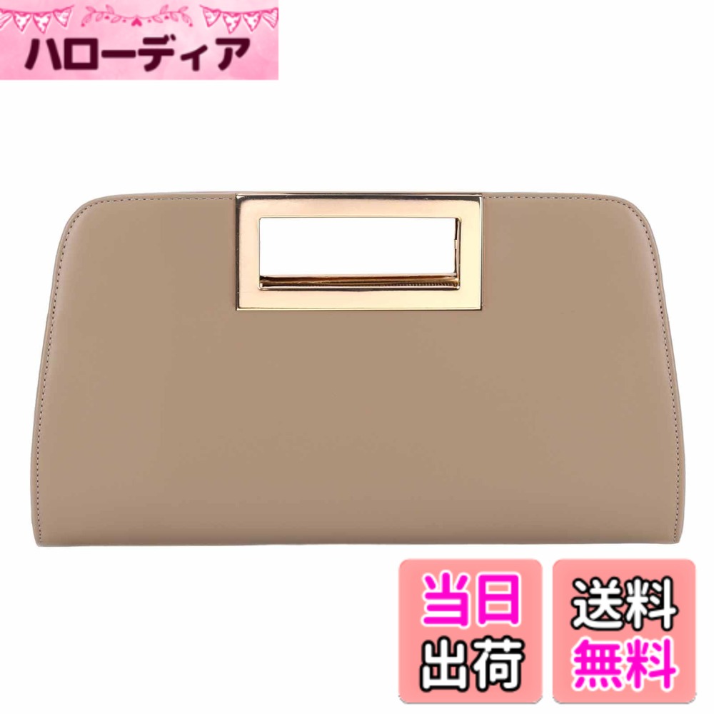 【送料無料】[Vaschy] クラッチバッグ レディース, ファション 大きめ パーティーバッグ 結婚式 バッグ 3Way ハンドバッグ 斜めがけバッグ ショルダーバッグ カバン 色：カーキ