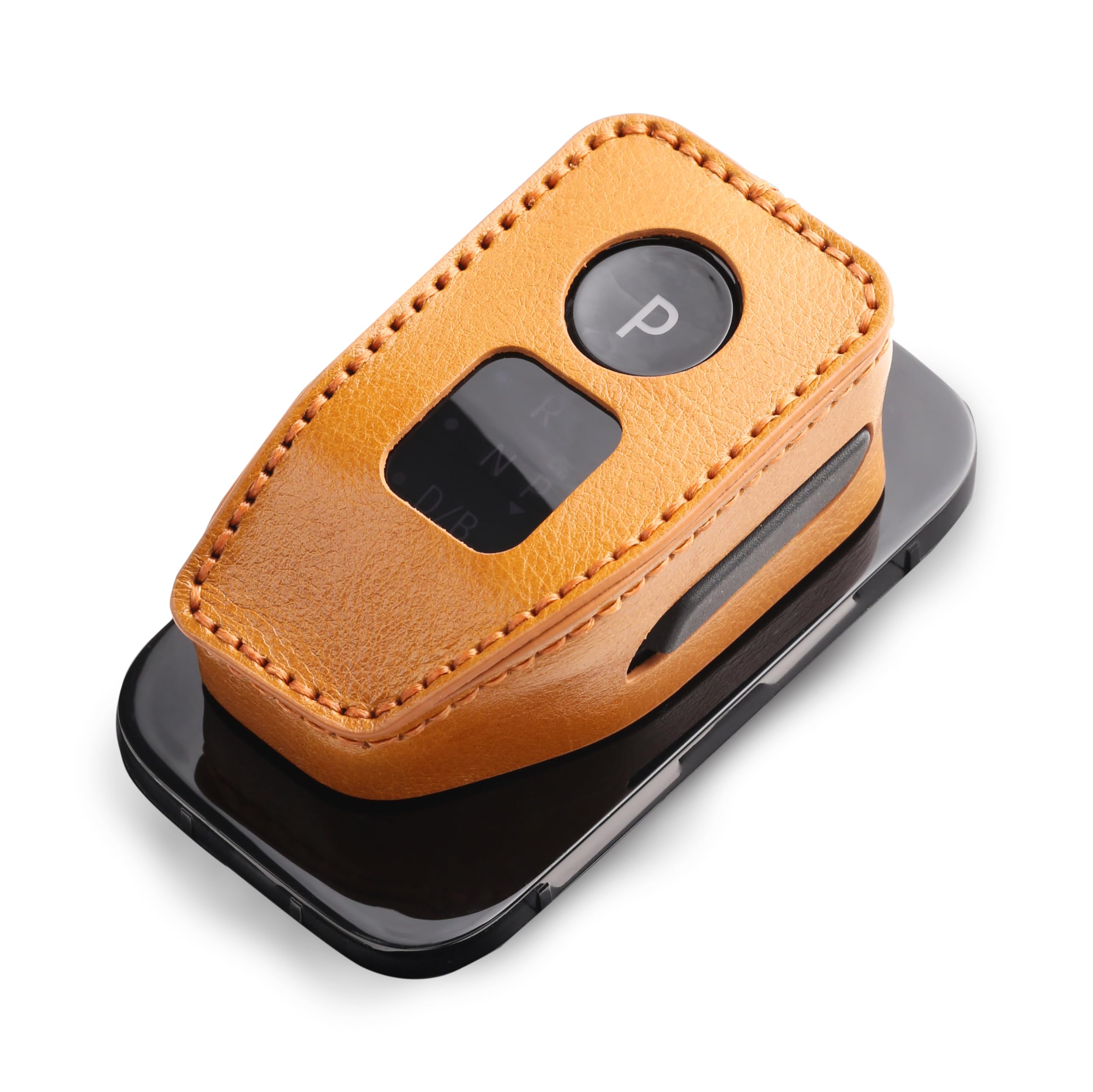 【送料無料】【smasol】シフトノブカバー 本革 車種専用設計 ドレスアップ 内装パーツ エクストレイル T33／日産ノート E13／オーラ／アリア B6 B9／ハリアー 80系／RAV4 互換 シフトレバー ブーツ 手縫い不要 カスタム 色：Type-B / キャメル