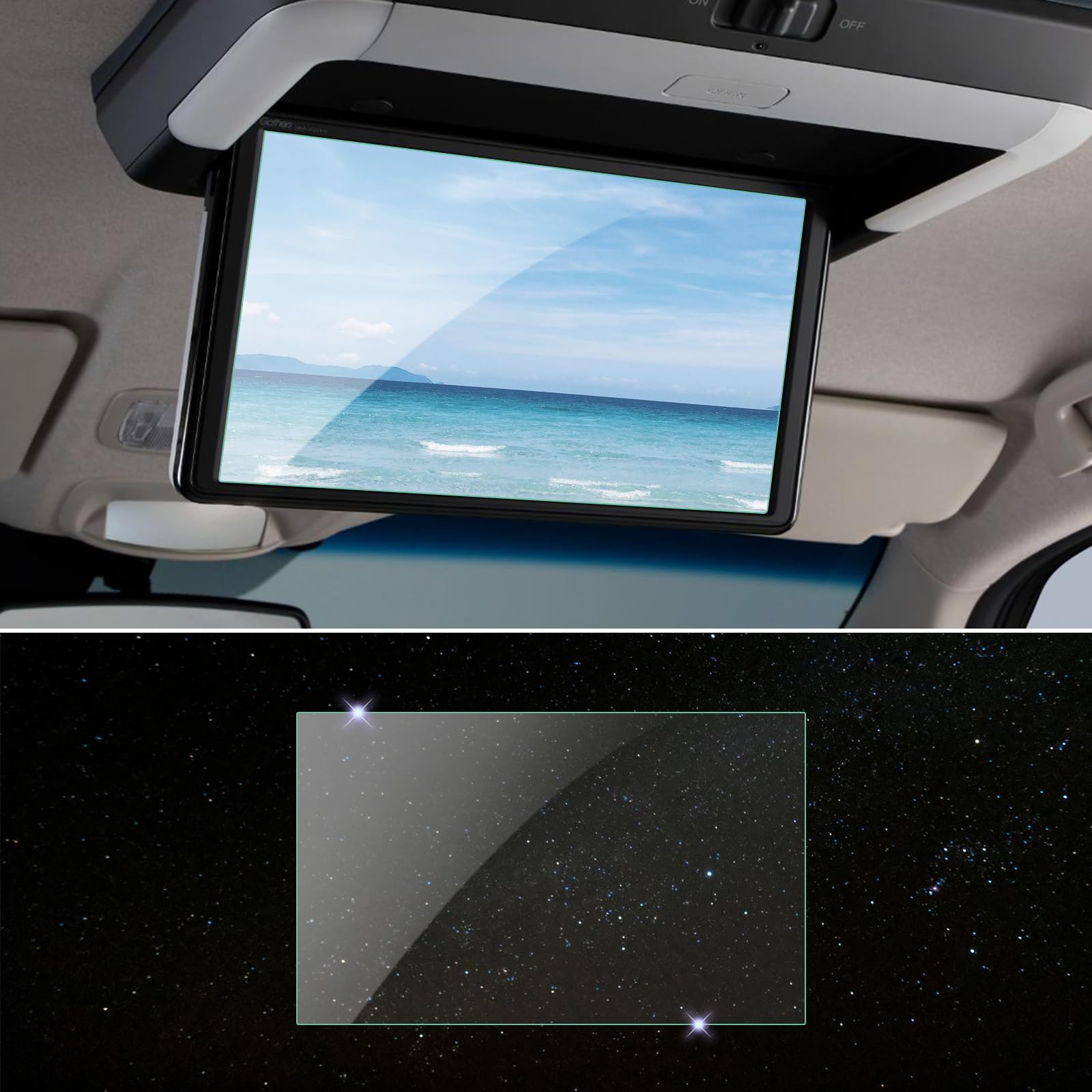 【送料無料】SKTU 後席モニター・オプションナビ・メーター用保護フィルム サイズ：15.6インチ  ...