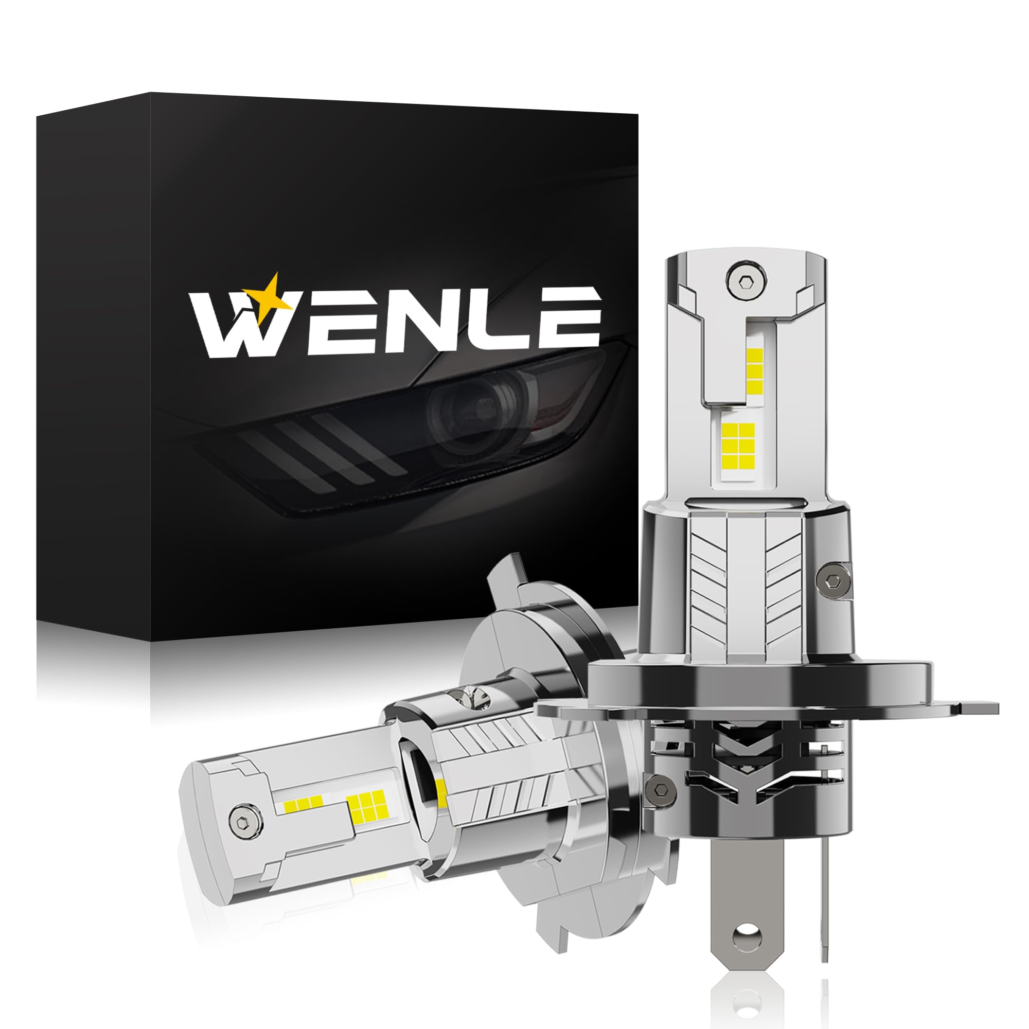 ������̵����WENLE(�������) ���� ���η�+����16000LM led �إåɥ饤�� �Х�� �ָ��б� ����ѥ��� 60W �ۥ磻�� 6000K 12V��...