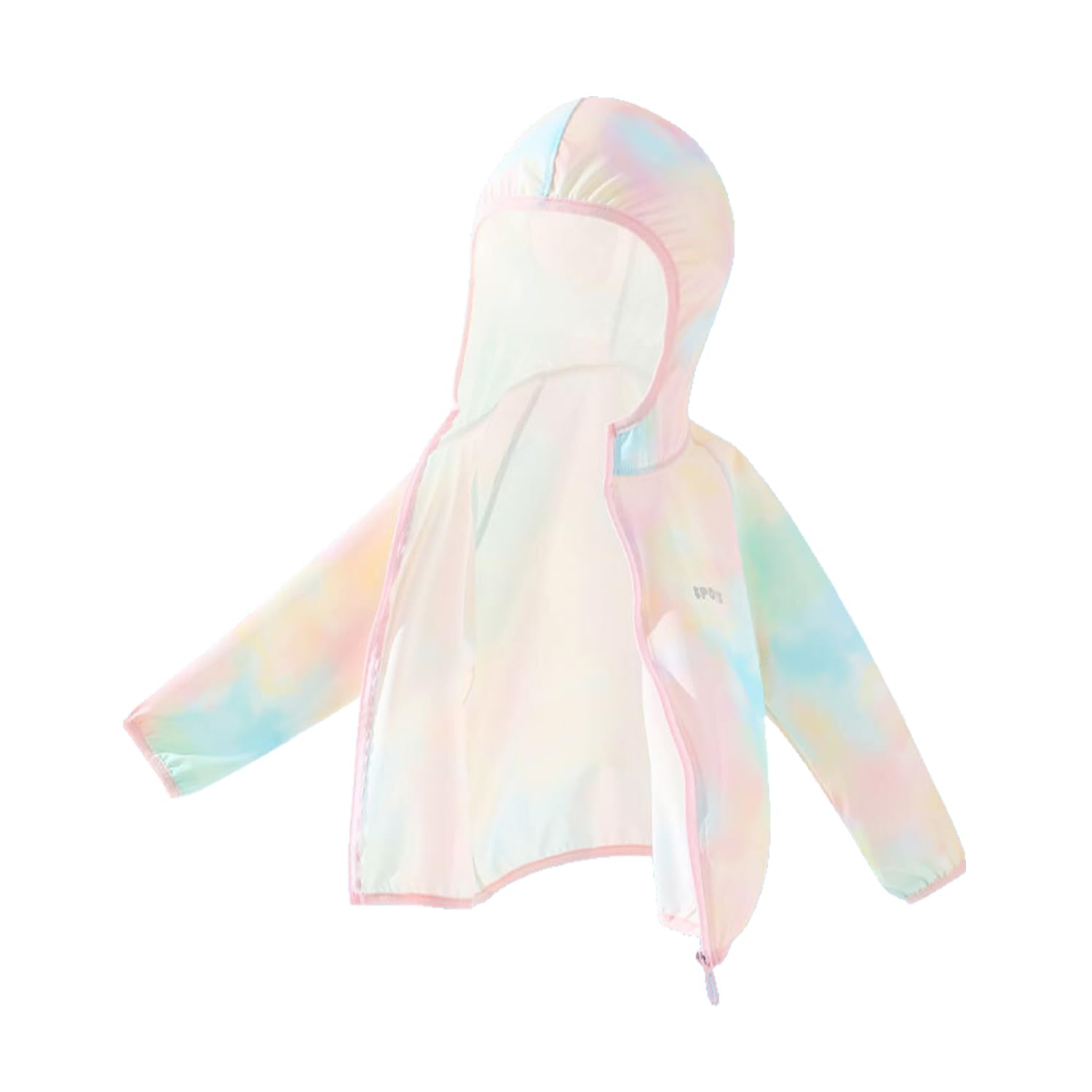 【送料無料】[HOLRAFAN] キッズ 男の子 女の子 薄手フード付きパーカー 子供 日焼け止め UVカット カーディガン 超薄 男女兼用 速乾 紫外線対策 冷房対策 虫よけ 旅行 水遊び 通園 色：1/ピンク、サイズ：140