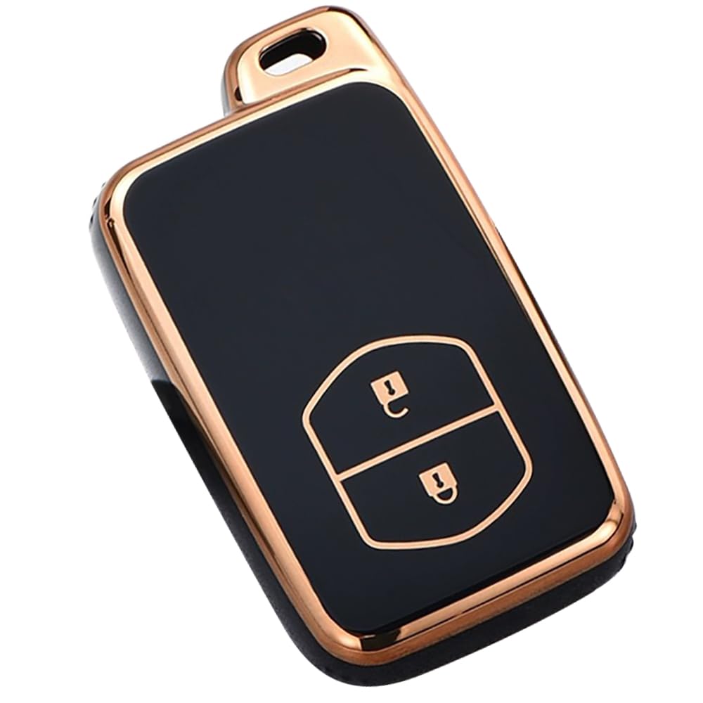 【送料無料】トヨタ 専用 キーケース キーカバー プリウス30系 プリウスα アクア ヴィッツ カローラ 86 ランドクルーザープラド オーリス ノア 80系 ヴォクシー80系 エスクァイア80 アルファード 30系 ヴェルファイア30系 シエンタ 専用 キーシ 色：タイプA、金黒　単品