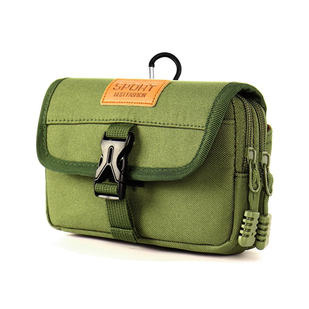 【送料無料】SEKIDAR 多機能ポーチ ベルトポーチ ミリタリーポーチ スマートフォンマルチポーチ 固定式ポーチ お財布ポーチ 小物入れ，収納可能スマホポーチ ウエストポーチ タクティカル サバゲー バッグ ミリタリー風 撥水加工 色：横型-7"（ブラック）