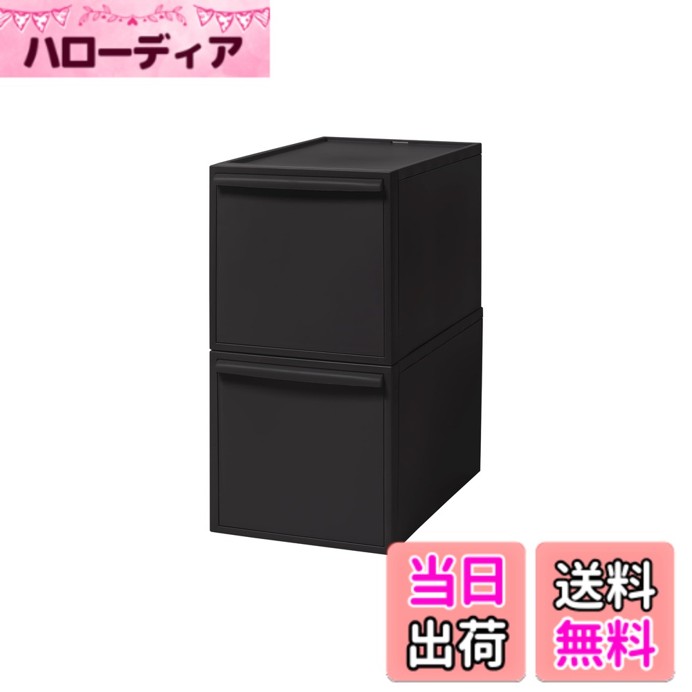 【送料無料】ライクイット (like-it) 収納ボックス クローゼットシステム 引き出し S 約幅32x奥52x高16.1cm ベージュ CS-D1 奥行き52cm クローゼット収納にピッタリ 色：オールブラック(不透明)、サイズ：03)引き出し:L