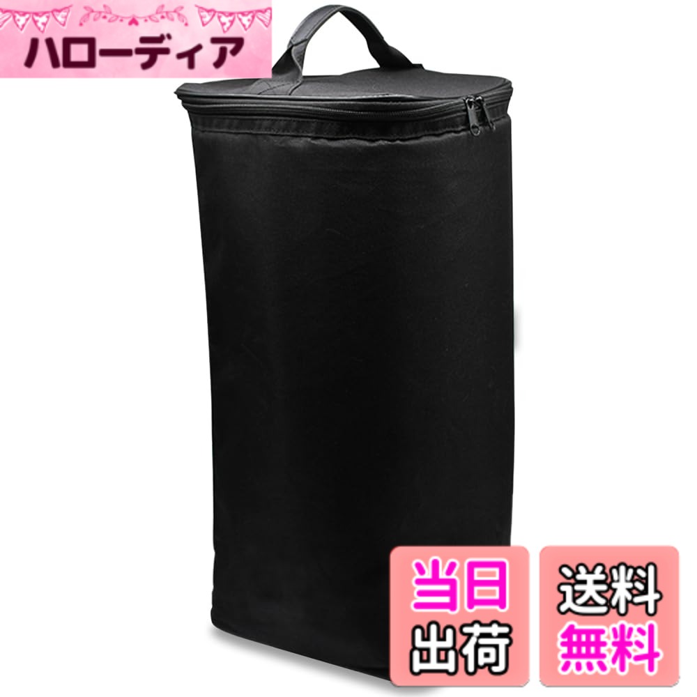 【送料無料】CHENGMAY ランタンケース 大型 全面クッション オイルランタン ハリケーンランタン フュアーハンド 収納ケース キャンプ用品 大容量 頑丈 おしゃれ アウトドア 色：ブラック、サイズ：20x20x43cm