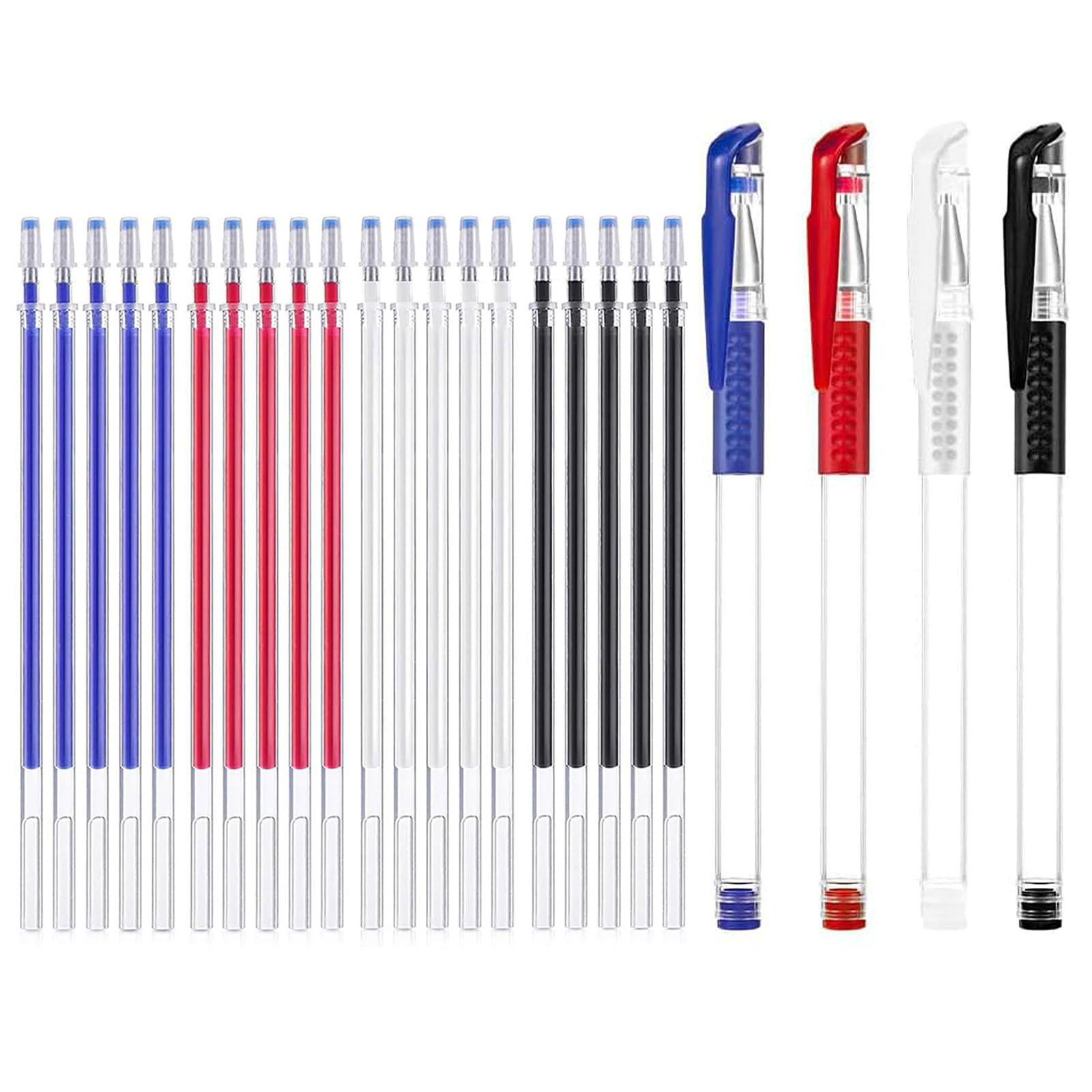 【送料無料】LIANHATA チャコペン 24本セット 4色 熱で消える 裁縫用チャコペン 刺繍 裁縫用印付けツー..