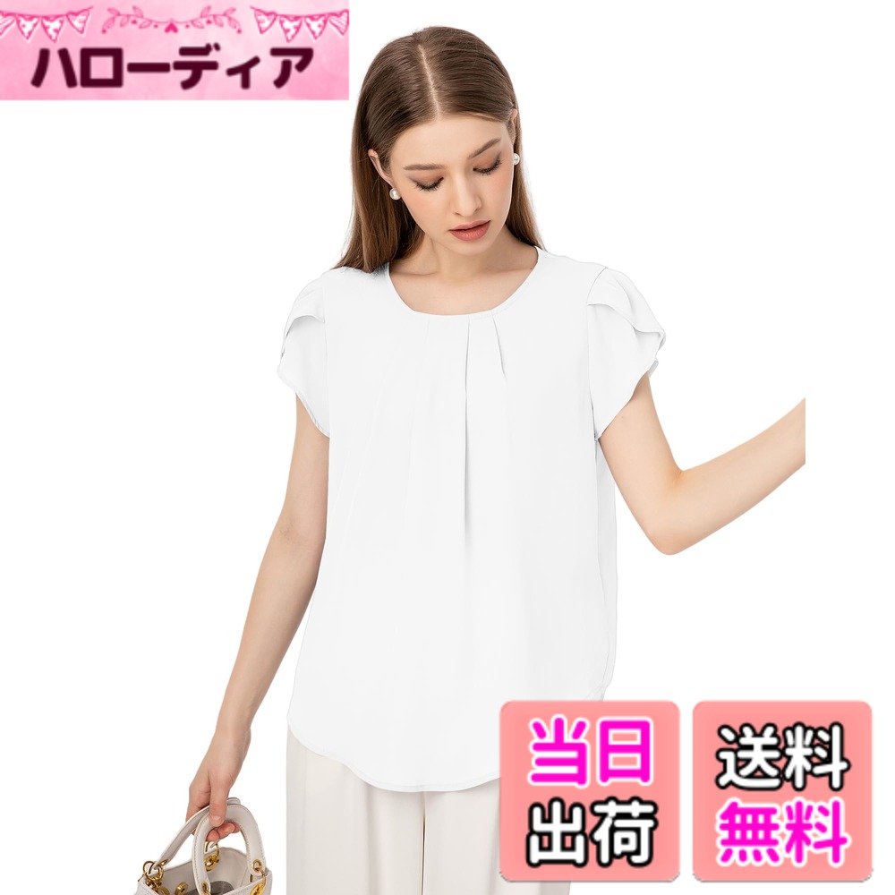Other - 【送料無料】[RCL] シャツブラウス レディース トップス 半袖 ビジネス 入学式 入園 卒業 ビジネス 通勤 業務服 高通気性 春 夏 秋 S-3XL 色：ホワイト、サイズ：S