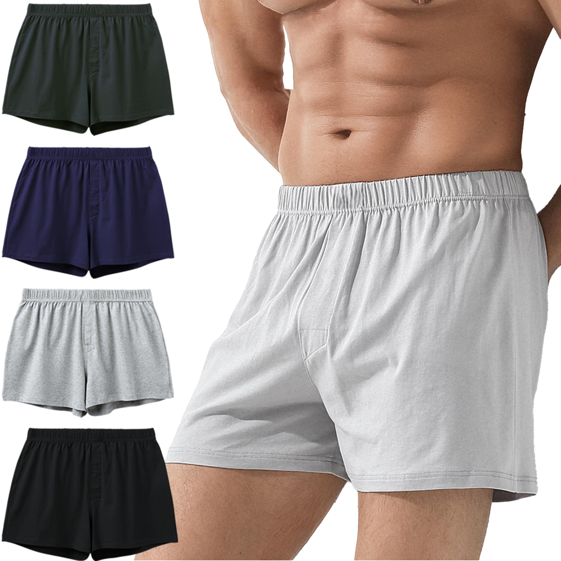 【送料無料】[Kaiyas] 竹繊維ニットトランクス メンズ下着 蒸れないパンツ 抗菌防臭加工 3枚セット 大..