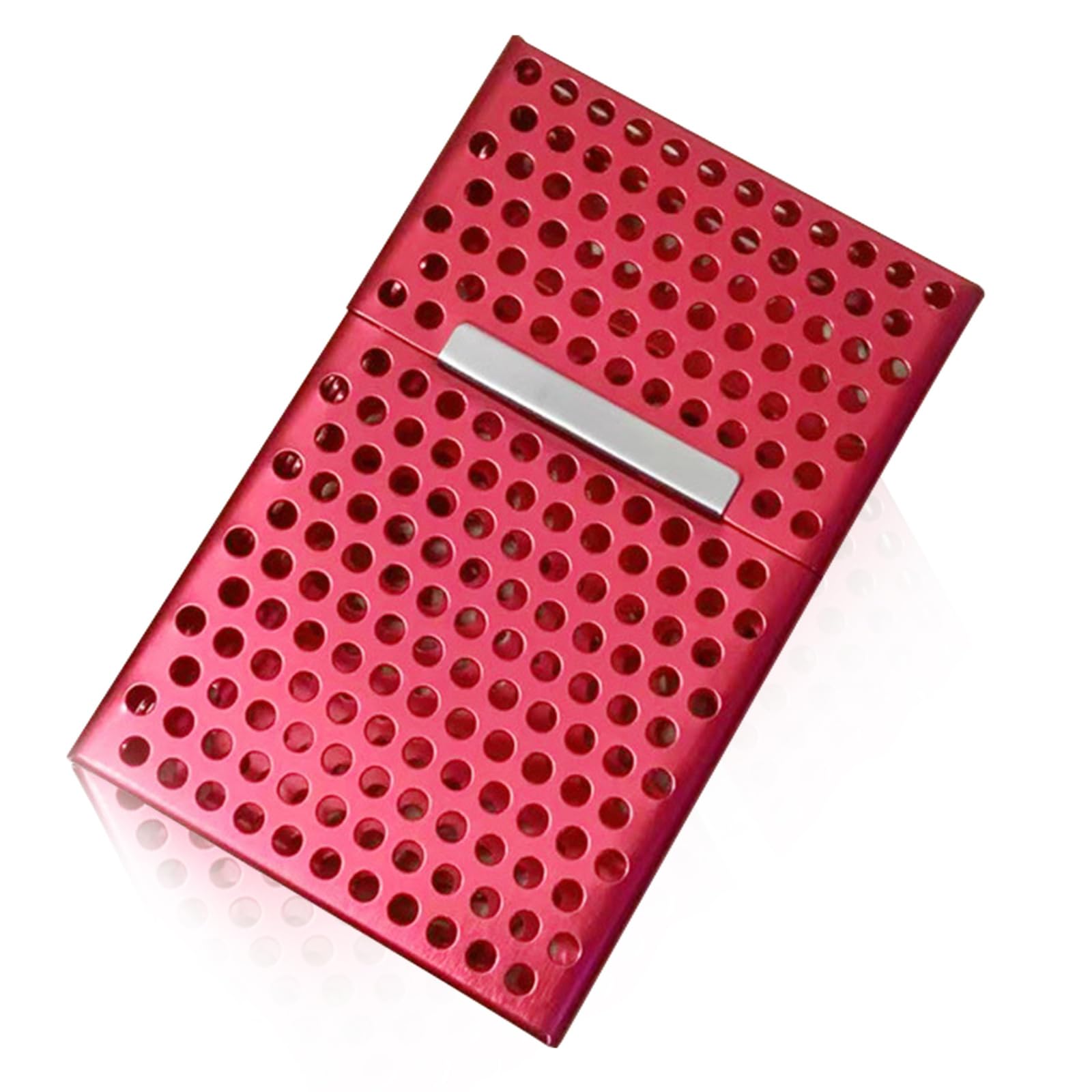 商品情報商品の説明主な仕様 【持ち運びに便利】サイズ：9.5*6*2.5cm、タバコ1箱：赤、容量：タバコ20本、小さくて軽くて持ち運びに便利で、タバコの箱のサイズは持ち運びが簡単です。【中空彫刻デザイン】夏用の汗に強いアルミニウム製シガレットケース。タバコの箱の変形やタバコの圧迫を効果的に防ぎ、回転防止シャフトなしで高強度、耐圧性と耐久性があり、自由に開閉できます。【品質アルミニウム合金】アルミニウム合金は密度が低いですが、比較的高強度で、品質の鋼に近い、またはそれを超えており、優れ可塑性、強い耐食性、そして超軽量です。【方便耐用】ヒンジとも呼ばれるヒンジは、2つの固体を接続し、2つの固体の間で回転できるようにするために使用される機械装置です。マグネットバックルデザインを使用すると、蓋をより便利に閉じることができます。磁フリップトップデザインで、圧力や湿気に耐性があります。【人間工学に基づいて設計された梱包箱のコーナー】仕上がりは絶妙で、接合部はシームレスで、品質の職人技を強調しています。押し出し防止と衝突防止なので、旅行中にタバコが損傷することを恐れません。品格を示し、ファッショナブルな選択です。
