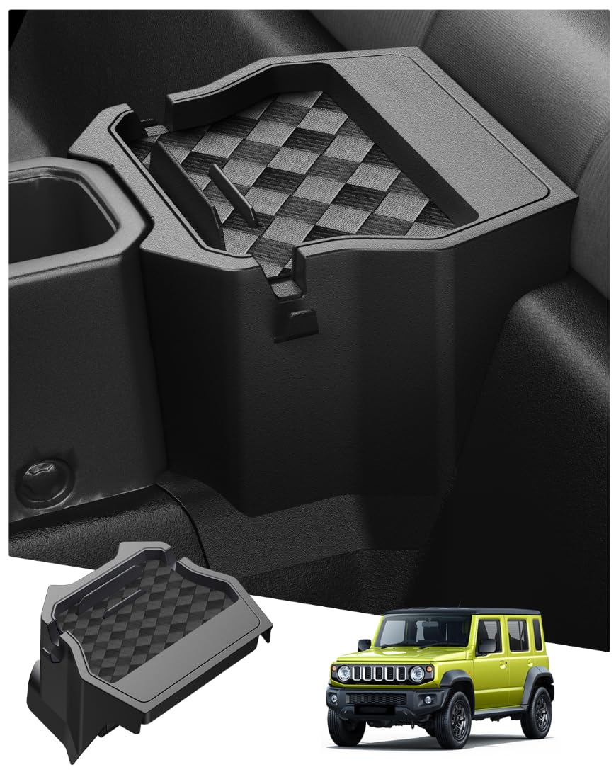 【送料無料】ruiya 専用 小物入れ コンソール トレイ ボックス カスタムパーツ ガタガタ音なし 内装パーツ 収納 ABS素材 ボックス サイズ：ジムニー専用 リア コンソールボックス